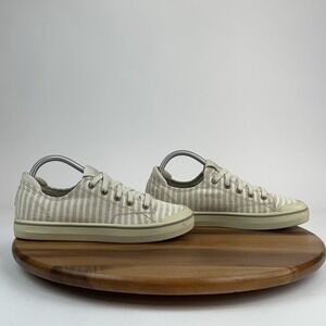 Womens Keen Elsa 4 Beige Striped Canvas Casual Comfort Sneakers Shoes Size 8.5 M